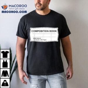 Composition Notebook Halloween Costume Couples Fancy Dress Tshirt