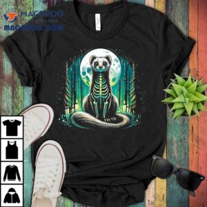 Cool Ferret Skeleton Halloween Christmas Birthday Shirt