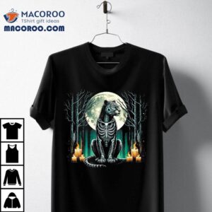 Cool Jaguar Skeleton Halloween Christmas Birthday Shirt