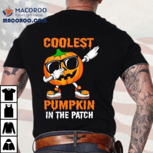 Coolest Pumpkin In The Patch Halloween For Boys Kids Tshirt