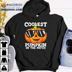 Coolest Pumpkin In The Patch Halloween Toddler Boys Girls Tshirt