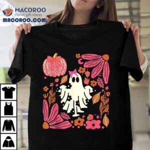 Coquette Ghost Halloween Flower Spooky Pumpkin Shirt Coquette Ghost Halloween Flower Spooky Pumpkin Shirt