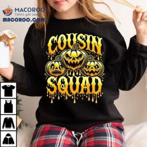 Cousin Squad Halloween Crew Costume Matching Pumpkins Shirt