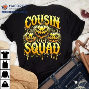 Cousin Squad Halloween Crew Costume Matching Pumpkins Shirt