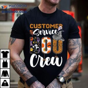 Customer Service Boo Crew Halloween Matching Specialist Shirt