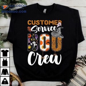 Customer Service Boo Crew Halloween Matching Specialist Shirt