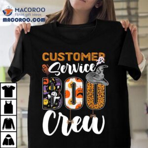 Customer Service Boo Crew Halloween Matching Specialis Tshirt