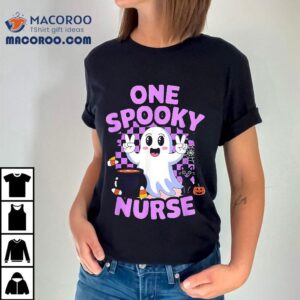 Cute Fun And Festive Halloween One Spooky Nurse Ghost Shirt