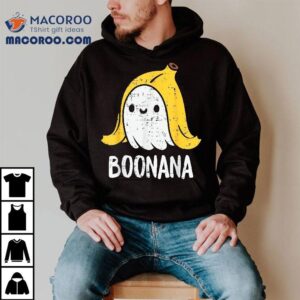 Cute Ghost Banana Halloween Costume Funny Kids Boonana Shirt
