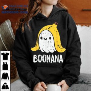 Cute Ghost Banana Halloween Costume Funny Kids Boonana Shirt