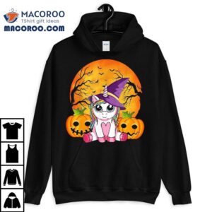 Cute Halloween Girls Witchy Unicorn Tshirt