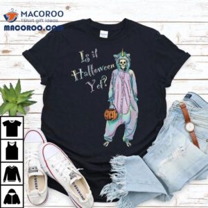 Cute Halloween Skeleton Trick Or Treat Pastel Whimsical Tshirt