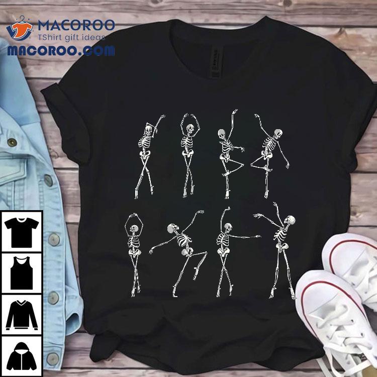 Dancing Skeleton Ballerinas Halloween Costume Ballet Girl Shirt Dancing Skeleton Ballerinas Halloween Costume Ballet Girl Shirt