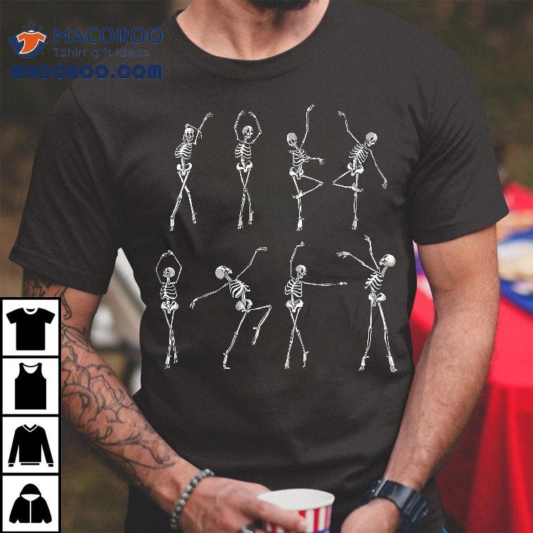 Dancing Skeleton Ballerinas Halloween Costume Ballet Girl Shirt Dancing Skeleton Ballerinas Halloween Costume Ballet Girl Shirt