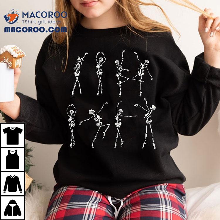 Dancing Skeleton Ballerinas Halloween Costume Ballet Girl Shirt Dancing Skeleton Ballerinas Halloween Costume Ballet Girl Shirt