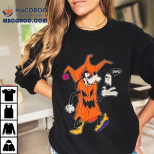 Disney Goofy In Tree Costume And Spooky Cute Ghost Halloween Tshirt