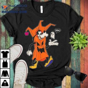 Disney Goofy In Tree Costume And Spooky Cute Ghost Halloween Tshirt