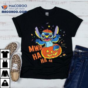Disney Stitch Jack-o-lantern Surprise Mwa Ha Halloween Shirt