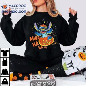 Disney Stitch Jack-o-lantern Surprise Mwa Ha Halloween Shirt