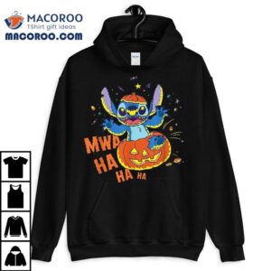 Disney Stitch Jack O Lantern Surprise Mwa Ha Halloween Tshirt