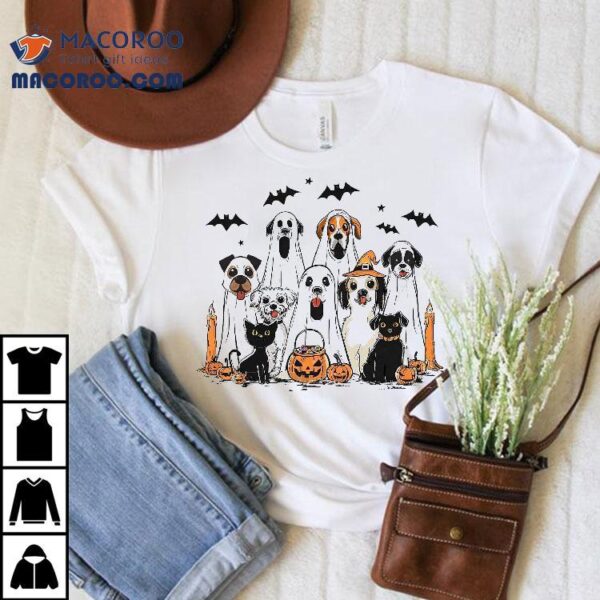 Dog Ghost Cute Dressed As Funny Halloween Shirt