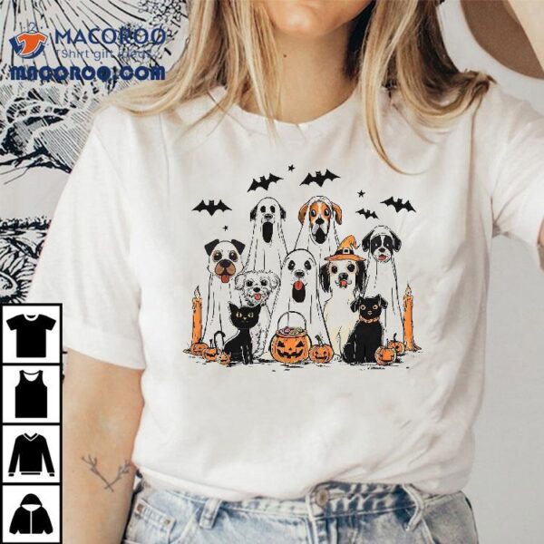 Dog Ghost Cute Dressed As Funny Halloween Shirt