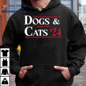 Dogs And Cats 2024 Dog Cat Animal Lover Shirt