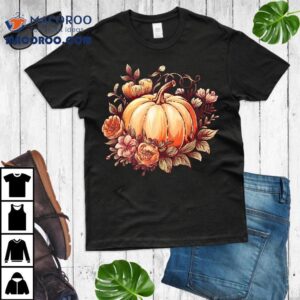 Fall Shirt Autumn Pumpkin Graphic Vintage Thanksgiving