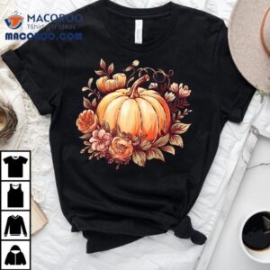 Fall Autumn Pumpkin Graphic Vintage Thanksgiving Tshirt