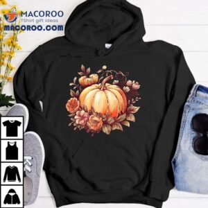 Fall Autumn Pumpkin Graphic Vintage Thanksgiving Tshirt