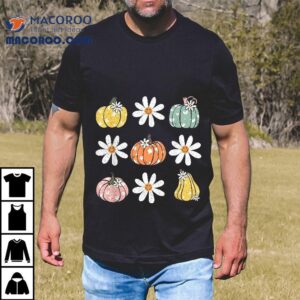 Fall Shirt Vintage Pumpkin Autumn Graphic Thanksgiving