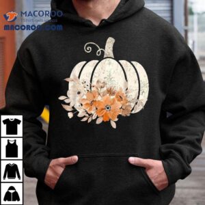 Fall Shirt Vintage Pumpkin Autumn Graphic Thanksgiving