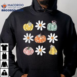 Fall Vintage Pumpkin Autumn Graphic Thanksgiving Tshirt