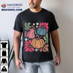 Fall Vintage Pumpkin Autumn Graphic Thanksgiving Tshirt