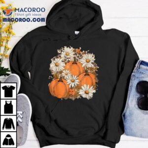 Fall Vintage Pumpkin Autumn Graphic Thanksgiving Tshirt
