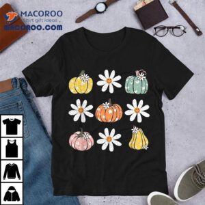 Fall Vintage Pumpkin Autumn Graphic Thanksgiving Tshirt