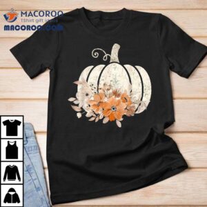 Fall Vintage Pumpkin Autumn Graphic Thanksgiving Tshirt