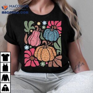 Fall Vintage Pumpkin Autumn Graphic Thanksgiving Tshirt