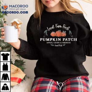 Farm Fresh Pumpkins Fun Autumn Halloween Thanksgiving Fall Shirt