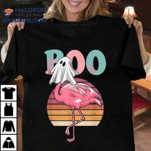 Flamingo Ghost Boo Pink Halloween Costume Lover Shirt