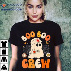 Funny Boo Crew Nurse Ghost Halloween For Tshirt