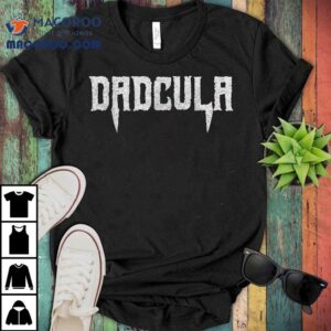 Funny Dadcula Halloween Dad Costume Vampire Fangs Shirt