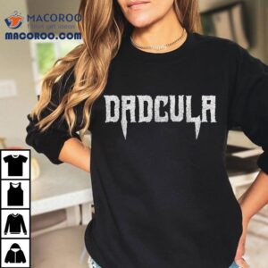 Funny Dadcula Halloween Dad Costume Vampire Fangs Tshirt