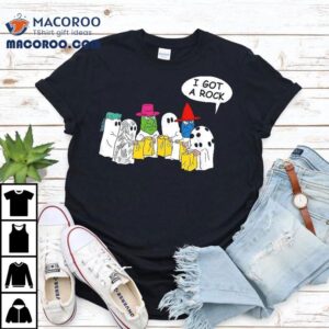Funny Ghosts I Got A Rock Halloween Scary Shirt