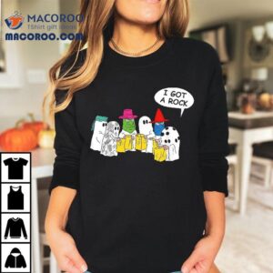 Funny Ghosts I Got A Rock Halloween Scary Tshirt