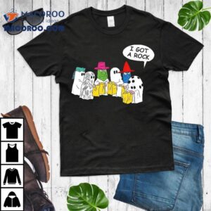 Funny Ghosts I Got A Rock Halloween Scary Tshirt