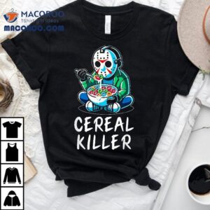 Funny Halloween Character Breakfast Cereal Killer Gift Shirt