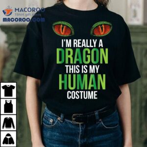 Funny Halloween Dragon Costume Adult Boys Fun Tshirt