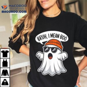 Funny Halloween Ghost Boo Bruh I Mean For Boys Kids Tshirt