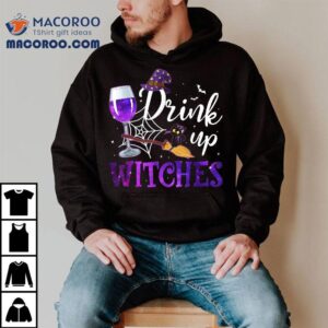 Funny Halloween Hat Drink Up Witches Tshirt